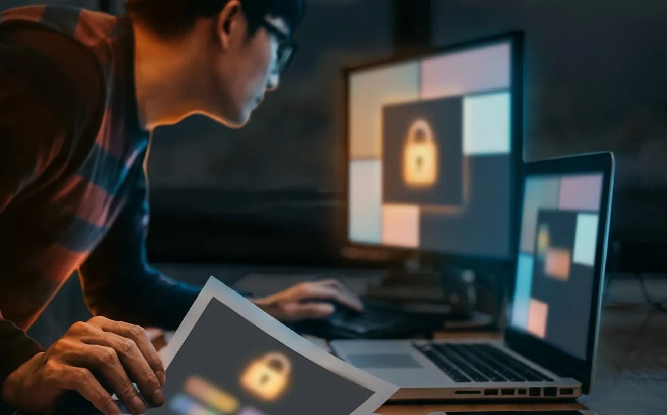 会員制サイトのログイン機能を実装する開発者の写真